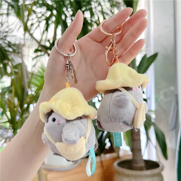 8cm Penguin Yellow Bag Keychain