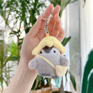 8cm Penguin Yellow Bag Keychain