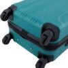 Travelers Club Chicago Hardside Expandable Spinner Luggage Teal 20 CarryOn