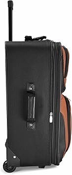 Travel Select Amsterdam Expandable Softside Rolling Upright Luggage Orange 2 Wheels 25 Medium