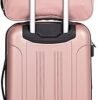 Travelers Club Midtown Hardside Luggage Travel Rose Gold 4Piece Set