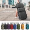 Traveler Rio Fabric Expandable Carryon Luggage Rolling Suitcase Black 2 Wheel Set