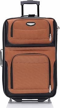 Travel Select Amsterdam Expandable Softside Rolling Upright Luggage Orange 2 Wheels 25 Medium